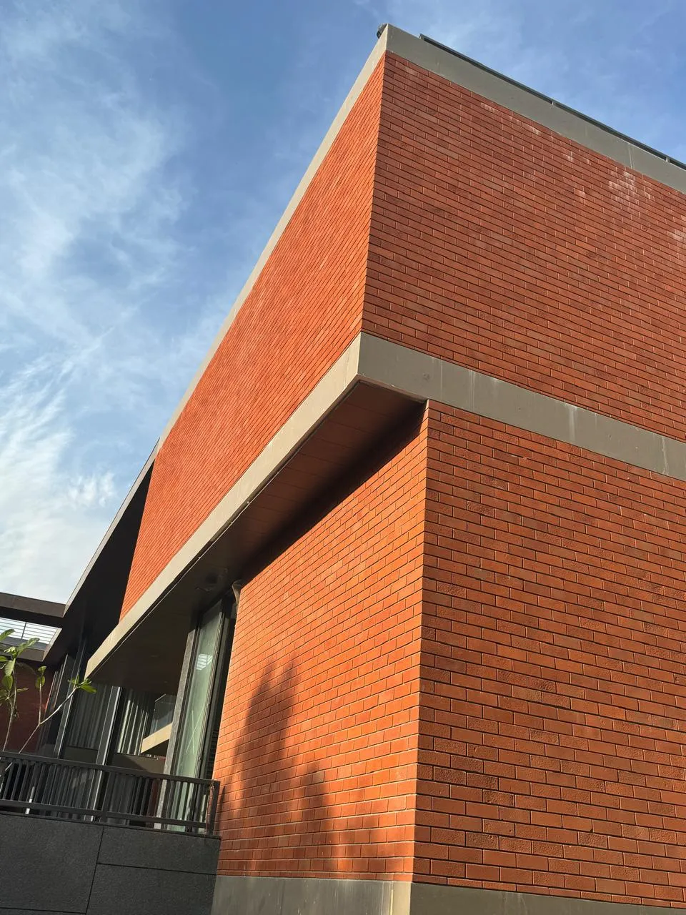 Geometric Brick Facade