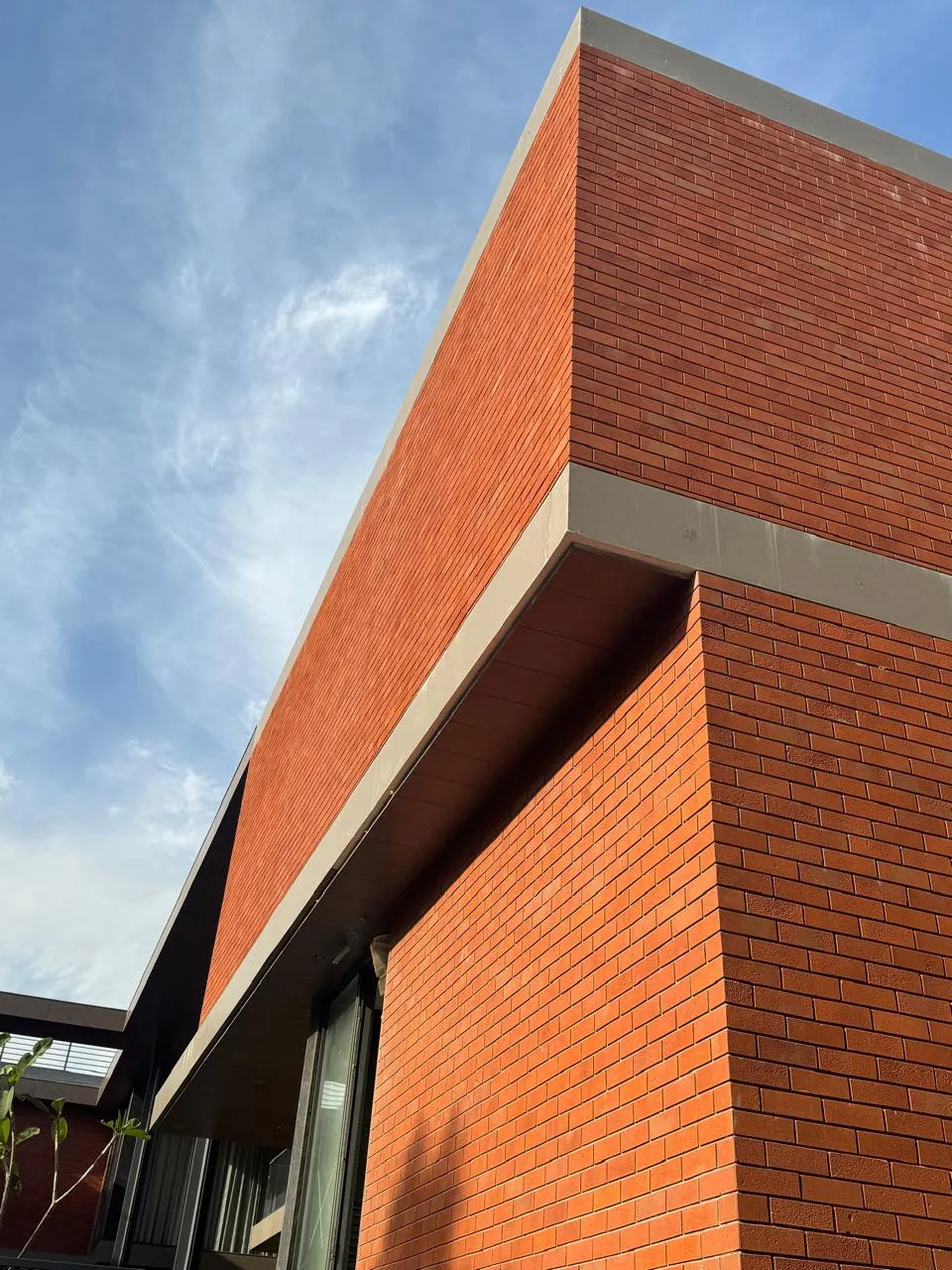 Geometric Brick Facade