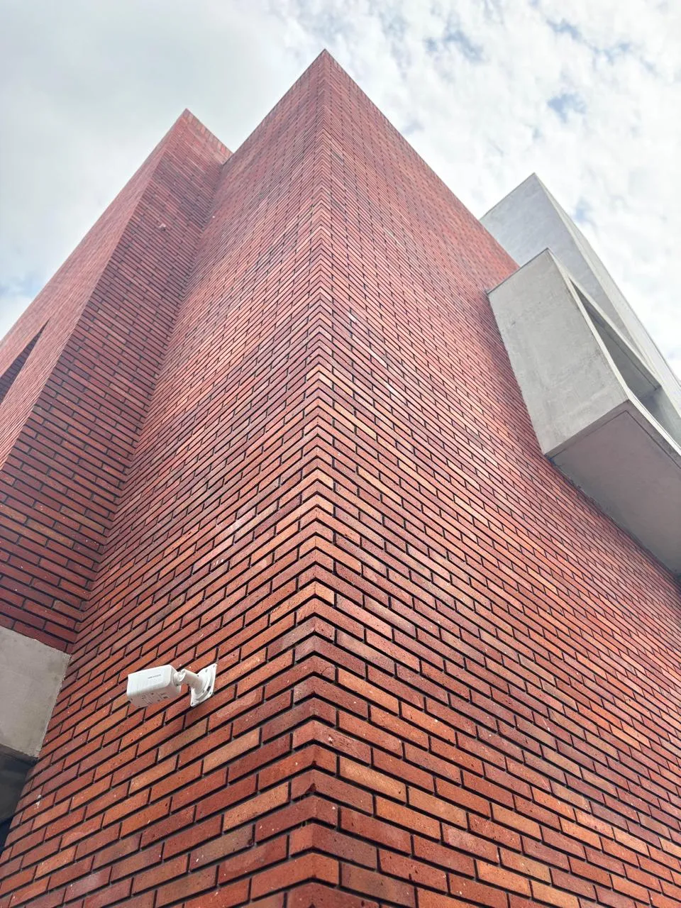 Geometric Brick Facade