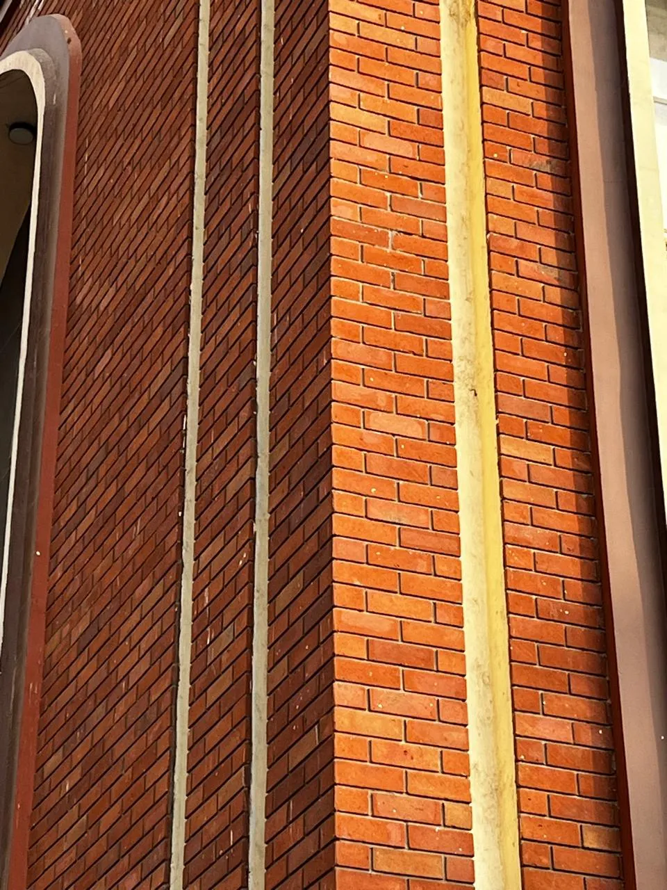 Geometric Brick Facade